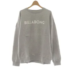 ビラボン BILLABONG トレーナー スウェット L グレー ラウンドネック ロゴプリント 長袖 /AU