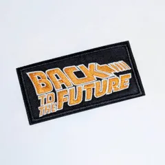 送料無料！ ★刺繍アイロンワッペン★【 Back to the Future ( バックトゥザフューチャー ) 】  〚アメリカン雑貨 アメトイ〛