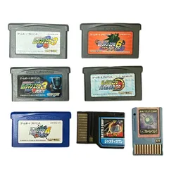 【中古ゲームソフト】ゲームボーイアドバンス　ロックマンエグゼ 5本　バトルチップ 2枚　セット　ソフトのみ