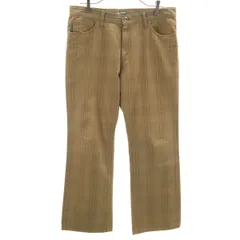 Paul Smith JEANS ポールスミスジーンズ 日本製 チェック柄 フレアパンツ W32 ブラウン メンズ 古着