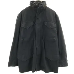 ALPHA INDUSTRIES INC アルファインダストリーズ USA製 M-65 フィールドジャケット S ブラック ミリタリー メンズ 古着