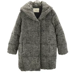 nano universe ナノユニバース 西川ダウン ダウンコート 36 ブラック系 レディース 古着