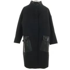 ZARA ザラ スタンドカラー コート XS ブラック レディース 古着