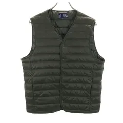 UNIQLO ユニクロ ウルトラライト ダウンベスト L カーキ メンズ 古着