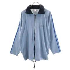 adidas アディダス 90s オールド スウェット トラックジャケット XL 水色 メンズ 古着