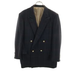 Nanana様 Burberry モヘヤ混 チェック ダブル ジャケット L - メルカリ