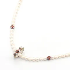  立川青風 ネックレス 伊万里焼 アコヤ真珠 SV 中古 