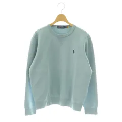 ポロ ラルフローレン POLO RALPH LAUREN クルーネックスウェットプルオーバー トレーナー S ライトブルー /DF ■OS