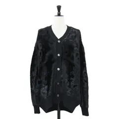 【美品】JUNYA WATANABE COMME des GARCONS ジュンヤワタナベ コムデギャルソン カーディガン ブラック 黒 サイズ:S | 22秋冬 フェイクファー Vネック カーディガン JJ-N037 / 長袖 オーバーサイズ【中古】のサムネイル