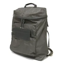 emmi atelier エミ アトリエ バッグ グレー | 23秋冬 eco 撥水 ベーシック バックパック / リュック | スクエア型 | ブランド カバン【レディース】【中古】