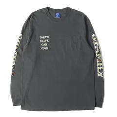 【美品】TOKYO DRIVE CAR CLUB トウキョードライブカークラブ Tシャツ ブラック 黒 サイズ:L | ガーメントダイ加工 デザートカモロゴ ロングスリーブ Tシャツ | トップス カットソー 長袖【メンズ】【中古】