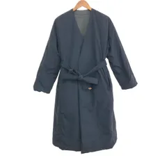 nano universe ナノユニバース ×西川ダウン　リバーシブル  サイズ:38 ロング/軽量    グレー/ネイビー レディース / 240001186352