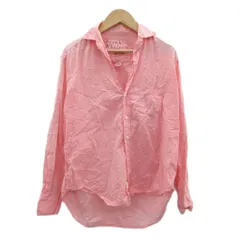 フランク&アイリーン Frank&Eileen × ロンハーマン Ron Herman カジュアルシャツ スキッパーカラー XXS ピンク 長袖 /SM43 ■GY58