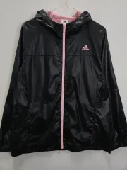 ADIDAS アディダス ヴィンテージ ウィメンズ フーディー ウィンドブレーカー メッシュ ジップアップ F