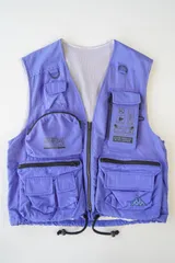 Kappa Sport USA 90s メッシュ ギアベスト MV-104 （パープルブルー／L） 多機能ポケット｜フィッシングベストのサムネイル
