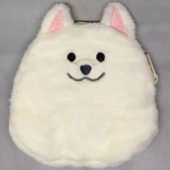 サモエドふわふわポーチ - メルカリ