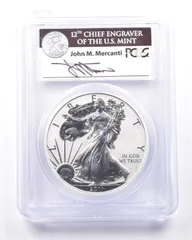 2011-P アメリカン シルバー イーグル 25周年記念セット マーカンティ リバース PR70 PCGS *7297