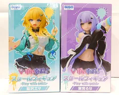 【中古】 藍沢エマ 紫宮るな ぶいすぽっ! スケールフィギュア Play with paint vol.6 GiGO 限定 全2種セット