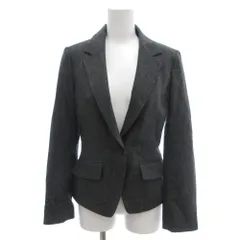 プロポーション ボディドレッシング PROPORTION BODY DRESSING 美品 ジャケット ウール 2 黒 ブラック 無地 テーラードカラー 長袖 /SJ ■GY58