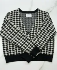 ザラ ハウンドトゥース CHECK カーディガン 新品