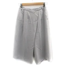 コラージュ ガリャルダガランテ COLLAGE GALLARDAGALANTE ガウチョパンツ ワイドパンツ 七分丈 F ライトグレー /SM9