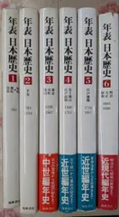 【中古】年表日本歴史 全6巻揃い／井上光貞 ほか編集／筑摩書房