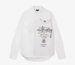 STUSSY WORLD TOUR シャツ 白