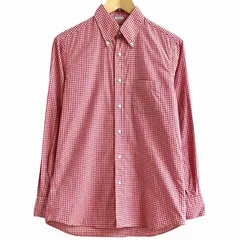USA製  INDIVIDUALIZED SHIRTS インディヴィジュアライズド シャツ  STANDARD FIT  ギンガムチェック 長袖シャツ メンズ 15-32