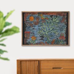 大型】メキシコ伝統工芸 アマテ絵 額装品 生命の樹 民芸 フォーク