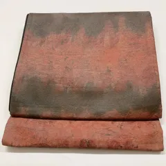 ［6834］袋帯 ぼかし 六通 黒地 正絹 着物 フォーマル