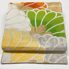 ［6847］袋帯 草花尽し 金銀糸 六通 正絹 着物 フォーマル