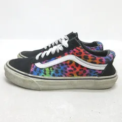 d■【24.5cm】バンズ/VANS レオパード柄 キャンバススニーカー■マルチカラー/LADIES向き/9【中古】