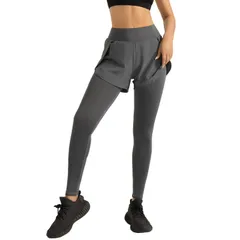 【数量限定】【大人気】美脚 ハイウエスト ポケット付き トレーニング スポーツ ストレッチ フィットネス ヨガウェア ジム 部屋着 通気 一体型 スパッツ 9分丈 短パン 速乾 ショートパンツ レギンス ヨガパンツ ジョガーパンツ CK115 レディース SK