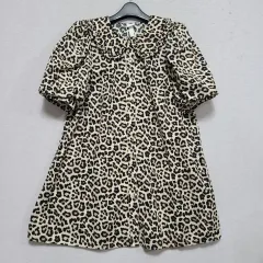 H&M レオパード パフワンピース レディース95 ㅡ0702