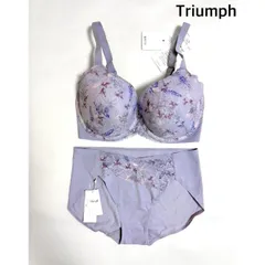 【新品】Triumph  トリンプ　秘めわざ　ブラジャー＆ショーツ　セット　F75/L   送料込み　6463070