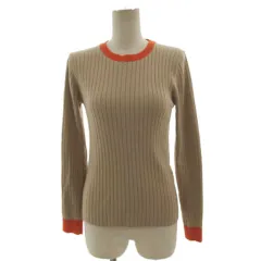 アーバンリサーチ URBAN RESEARCH バイカラーコンパクトリブニット UR14-22X012 セーター 長袖 ブラウン系 茶系 オレンジ F