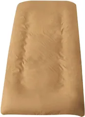 新品 敷布団カバー セミシングル キャメル 85x205cm ワンタッチシーツ 無地 洗い替え 防ダニ 通気吸湿 フィットシーツ 柔らかい
