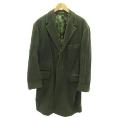 ポールスミス PAUL SMITH チェスターコート 裏地 総柄 コーデュロイ ロング丈 42 カーキ 0109