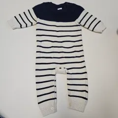 ベイビーギャップ ストライプ ニット ボディスーツ 3ヶ月
