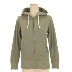 チャンピオン CHAMPION スウェット ジップアップ パーカー グリーン系 M 260129E