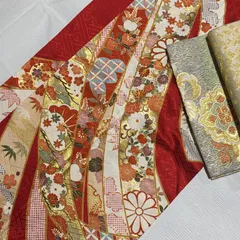 振袖　吉澤友禅　松坂屋　熨斗　金駒刺繍　フルセット　正絹