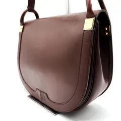 【良品】Christian Dior クリスチャンディオール ショルダーバッグ ポシェット レザー 革 ゴールド金具 ブラウン 茶色 ユニセックス 男女兼用 ヴィンテージ