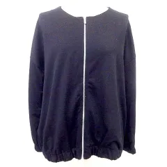 HK WORKS LONDON ジップ ジャケット ブルゾン 薄手 L 黒 ブラック ■TC A0130