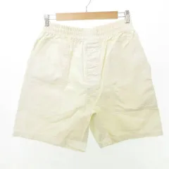 ポールスミス PAUL SMITH JEANS ハーフ ショートパンツ ウエストゴム 無地 薄手 Lサイズ アイボリー