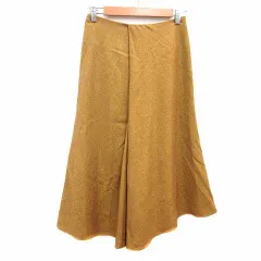 イエナ IENA フレアスカート ロング ウール 36 S 黄色 イエロー /YK