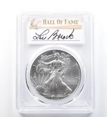 2020年 (S) アメリカン シルバー イーグル ルー・ブロック発行 FDOI MS70 PCGS *1240