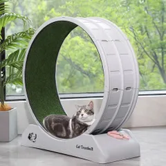 ♪ねこ用 回転ホイール ランニングマシン　　　　ペット 猫 キャット CAT 運動 ダイエット おもちゃ ABS樹脂のサムネイル