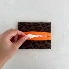 ちょっと差がつく/ポケットティッシュケース/レオパード/茶色/ワンコイン/プチギフト/ポケットティッシュケース