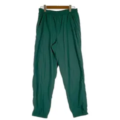 90-00’s NIKE ナイキ ナイロン トラックパンツ イージー グリーン 同色スウッシュ刺繡 Size XL