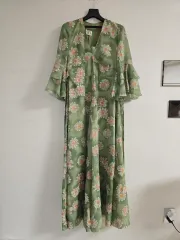 ヨーロッパヴィンテージ) 秋冬シフォンフラワー 66サイズ ONE PIECE